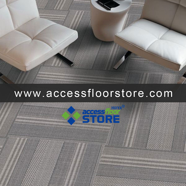 Customized Rubber Backing Commercial Carpet Tiles Woolen Carpet Tiles Lock Together 500 x 500