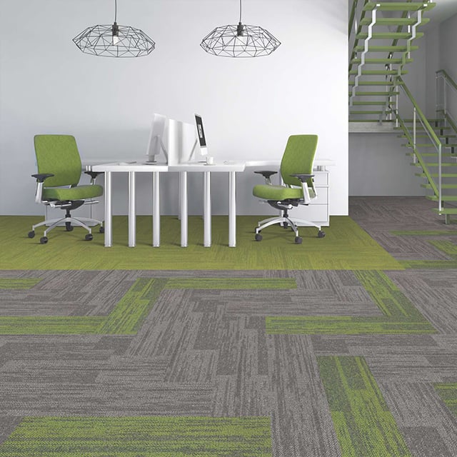 Polypropylene Polyester Nylon Wool Fibers of Carpet Tiles have 50x50cm 60x60cm 100x100cm etc Sizes in Sales Promotion