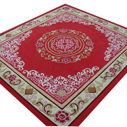 Chinese Traditional Aubusson Rug Tufting Gun Viscose Room Rugs