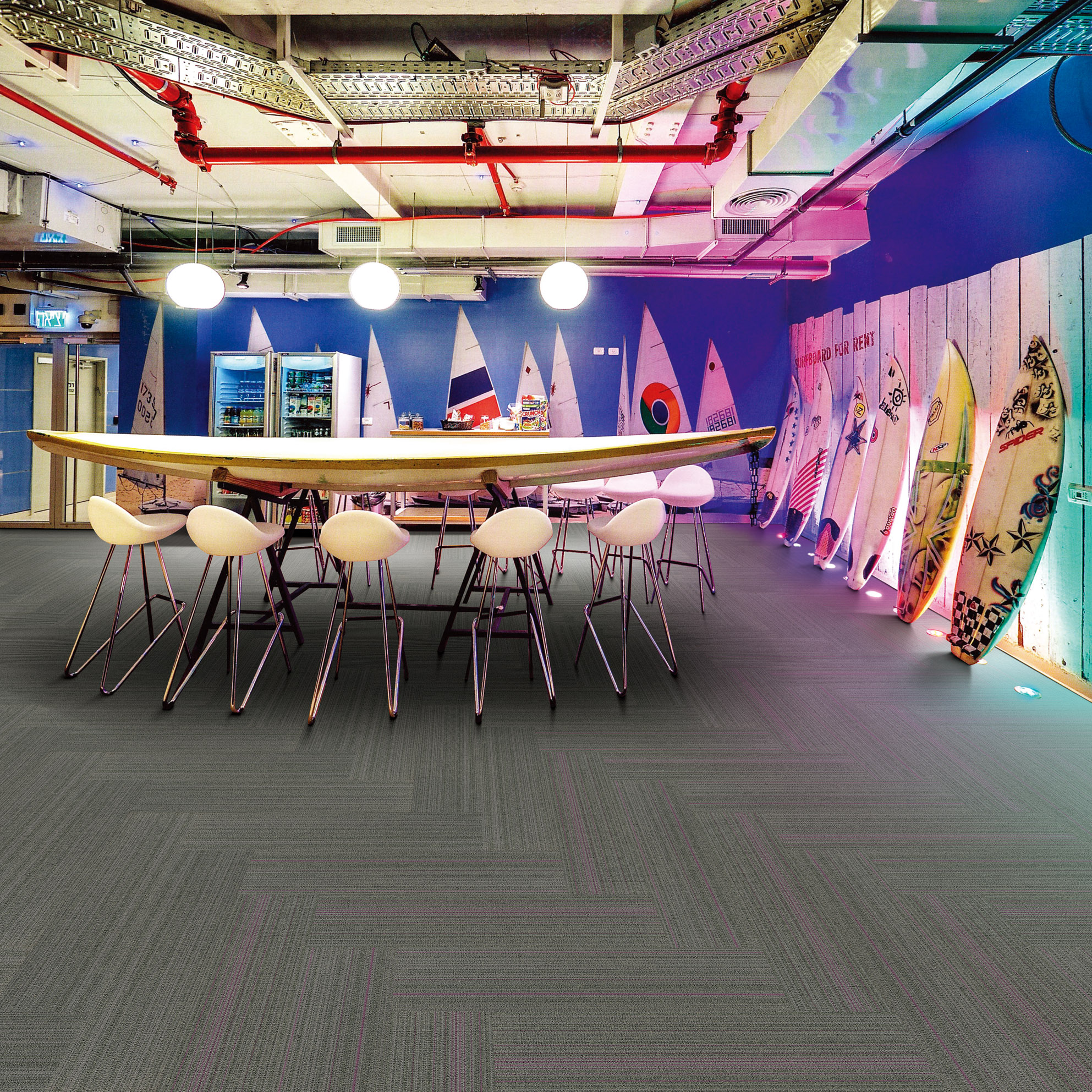 100% Nylon 100x25cm 50x50Cm Commercial Floor Carpet Tiles