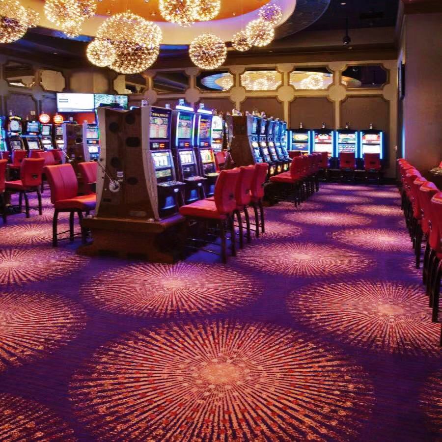 100% Nylon Printed Carpet Disinfection Sanitizing Carpet Luxury Casino Gambling Carpet