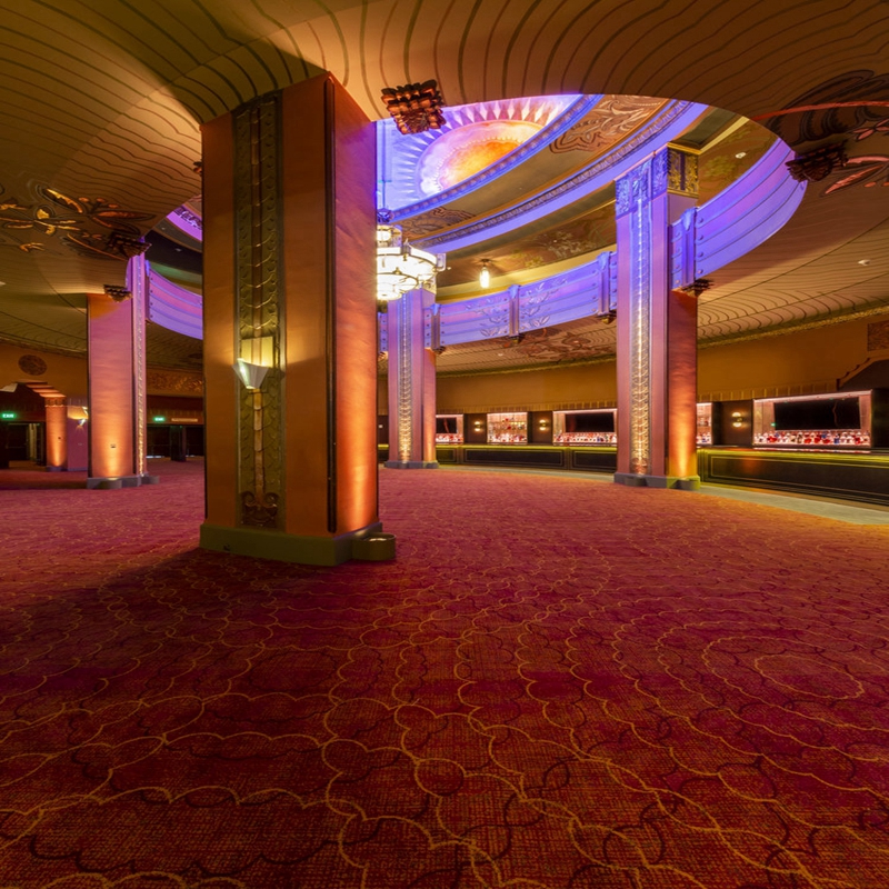100% Nylon Printed Carpet Disinfection Sanitizing Carpet Luxury Casino Gambling Carpet