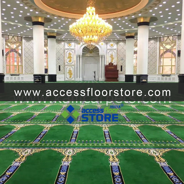 Colorful 80% Wool 20% Nylon Masjid Custom Carpet Wool Axminster Carpet