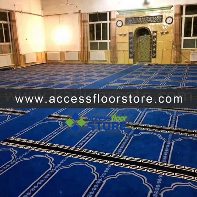 Colorful 80% Wool 20% Nylon Masjid Custom Carpet Wool Axminster Carpet