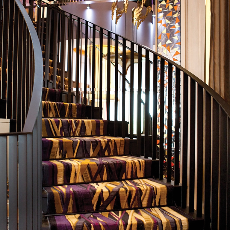 Anti - Slip Luxury Customized Stair Carpet