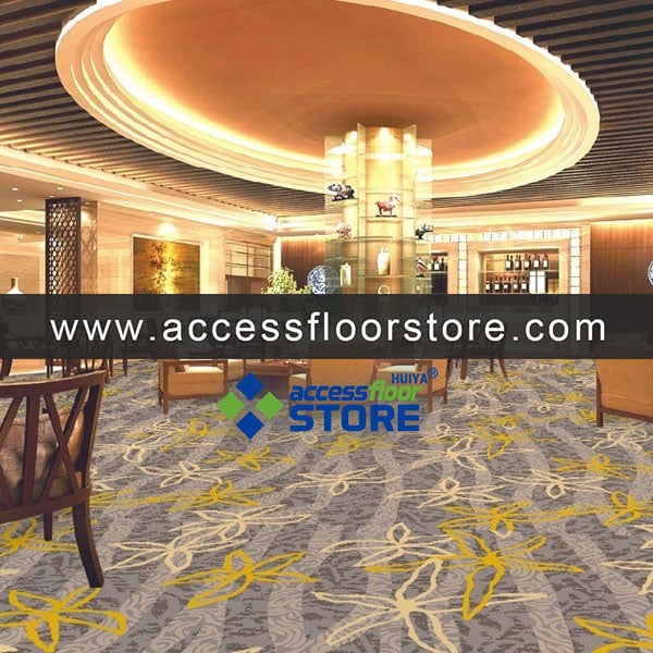 Nylon Printed Purple Hotel Carpet Modern Wall To Wall Carpet