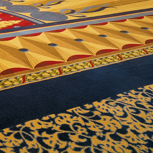 Nylon Printed Carpet Tiles Printed Restaurant Carpet Luxury Corridor Carpet