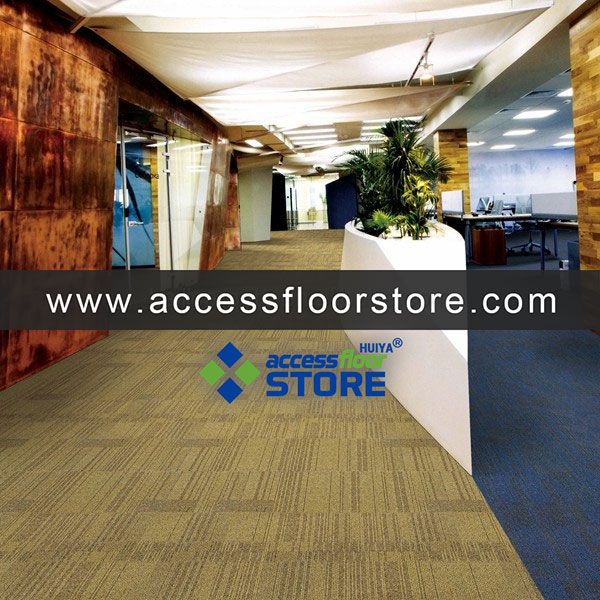 Stocks Fireproof Black and Grey Nylon Plain Carpet Tiles 25x100cm for Office Use New Design Guangzhou Carpet Tiles