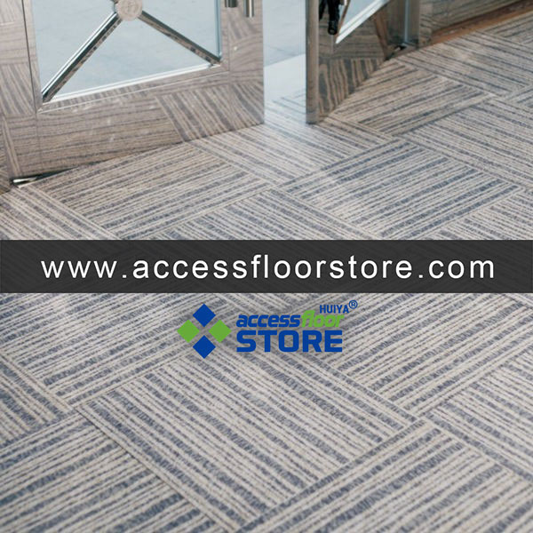 Customized Rubber Backing Commercial Carpet Tiles Woolen Carpet Tiles Lock Together 500 x 500