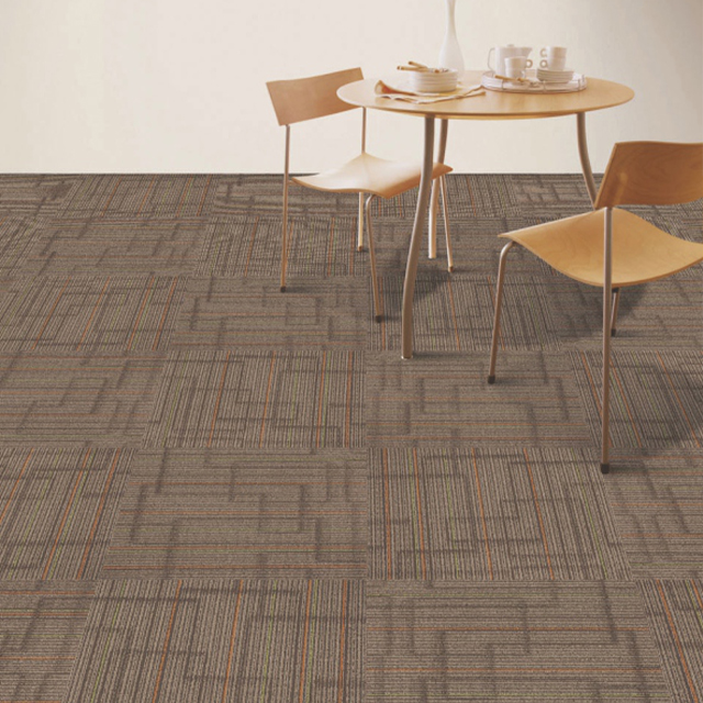 Royal Quality Standard And Delicate Design of ECO-Friendly Commercial Carpet Tiles