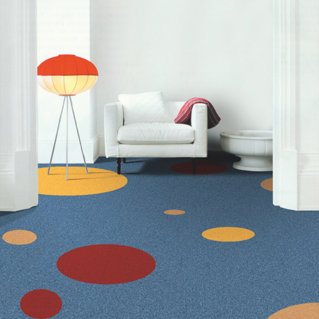 Artistic Design And Luxurious Texture of Woolen Carpet Tiles Bring Royal Enjoyment