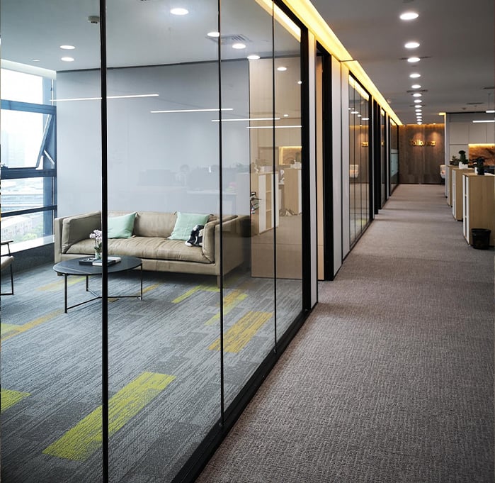 Commercial Office or Hotel Industries Peel And Stick Removable Commercial Carpet Tiles