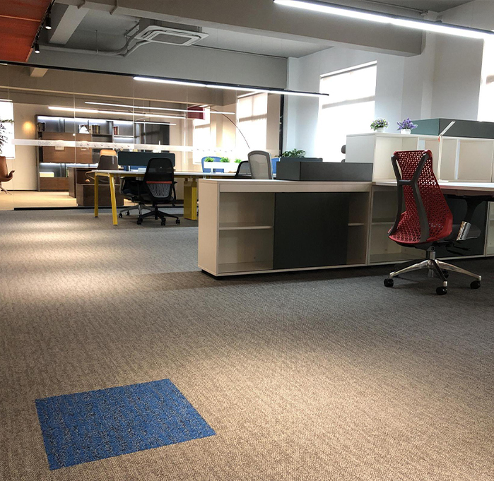 Commercial 50x50 Pp Loop Pile Tufted Carpet Office Or Hotel Flooring Carpet Tile