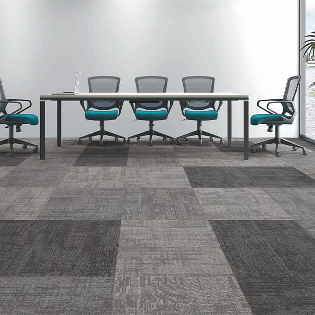 Easy Installation and Convenient Transportation of Commercial Carpet Tiles with High Quality and Good Characteristics 100% Nylon