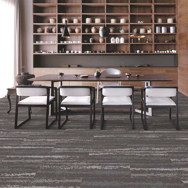 100% Nylon Self Adhesive Office Carpet Tiles Easy Installation and Convenient Transportation