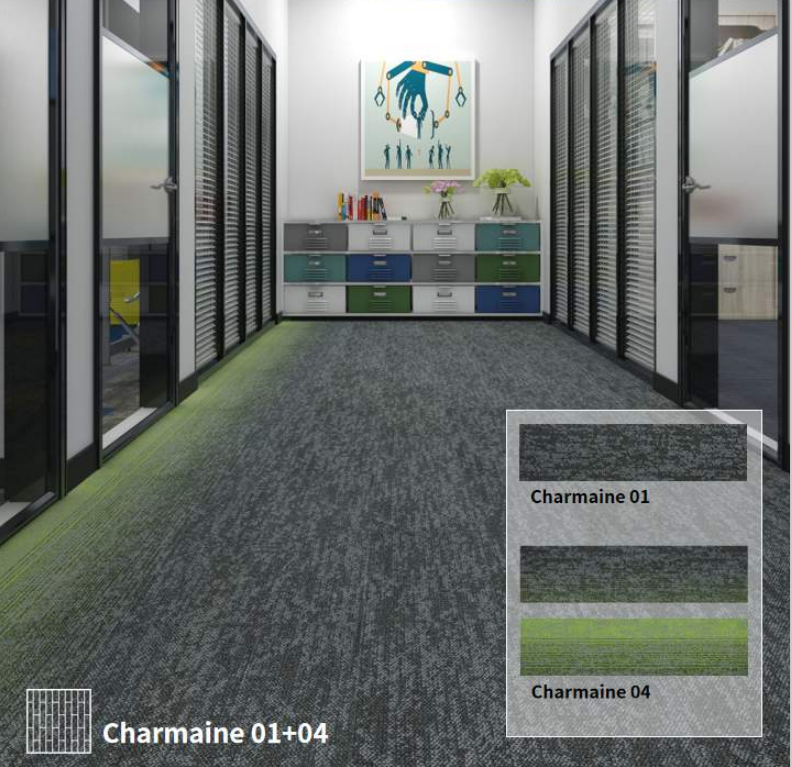 Commercial Grade Carpet Tile 60x60cm Grey Floor Carpet Tile