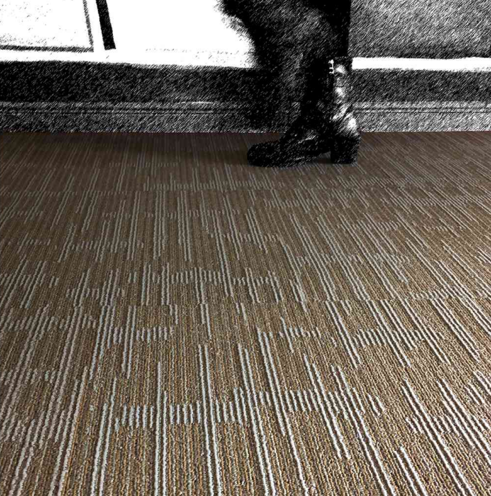 Soundproof Fire Retardant Floor Carpet Tiles 100x100 cm Self Joining Carpet Tiles