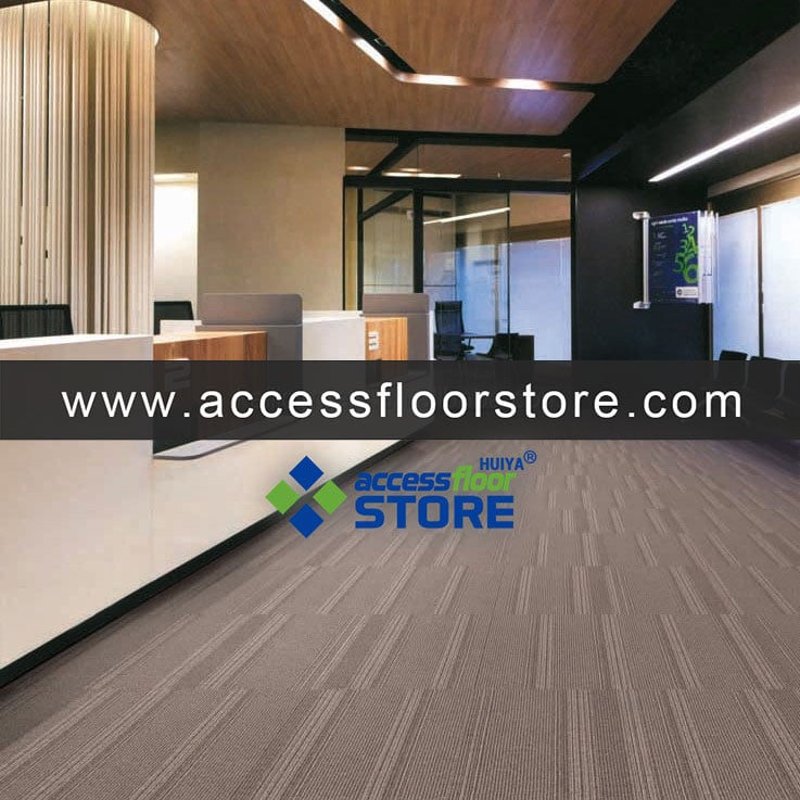 Commercial Colorful Carpet Tiles 50x50  Fire Resistant Office Carpet Tiles