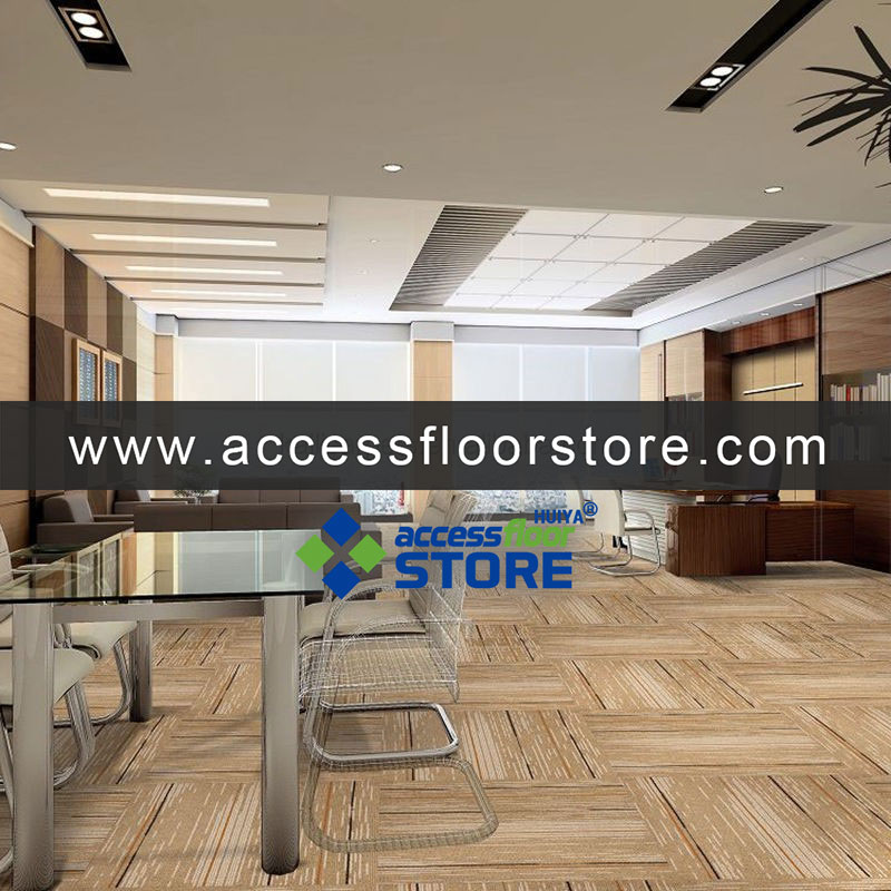 Commercial Colorful Carpet Tiles 50x50 Fire Resistant Office Carpet Tiles