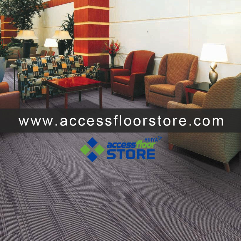 Commercial Colorful Carpet Tiles 50x50 Fire Resistant Office Carpet Tiles