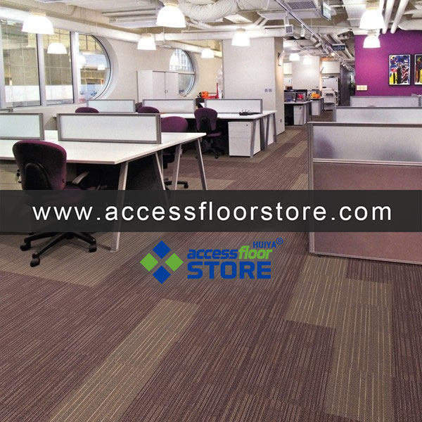 Commercial Office Carpet PVC or Bitumen Backing Carpet Tile