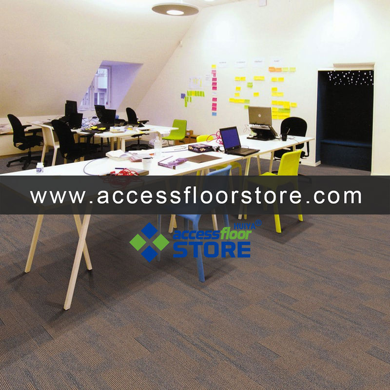 Commercial Office Carpet PVC or Bitumen Backing Carpet Tile