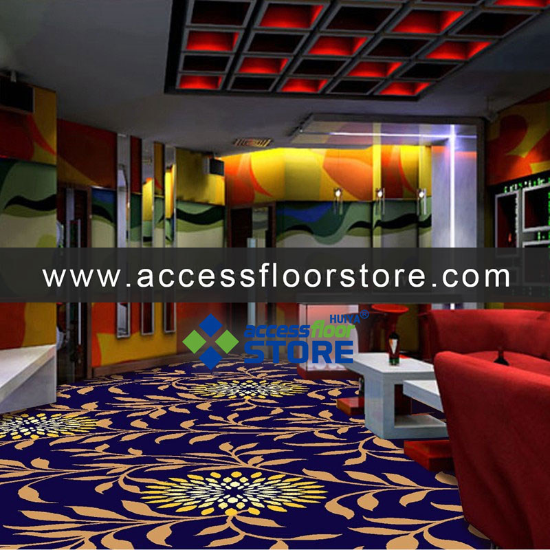 Customized multi colors KTV 3d floor hand tufted carpet