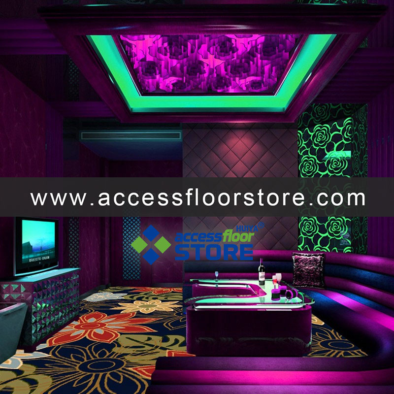 Customized multi colors KTV 3d floor hand tufted carpet