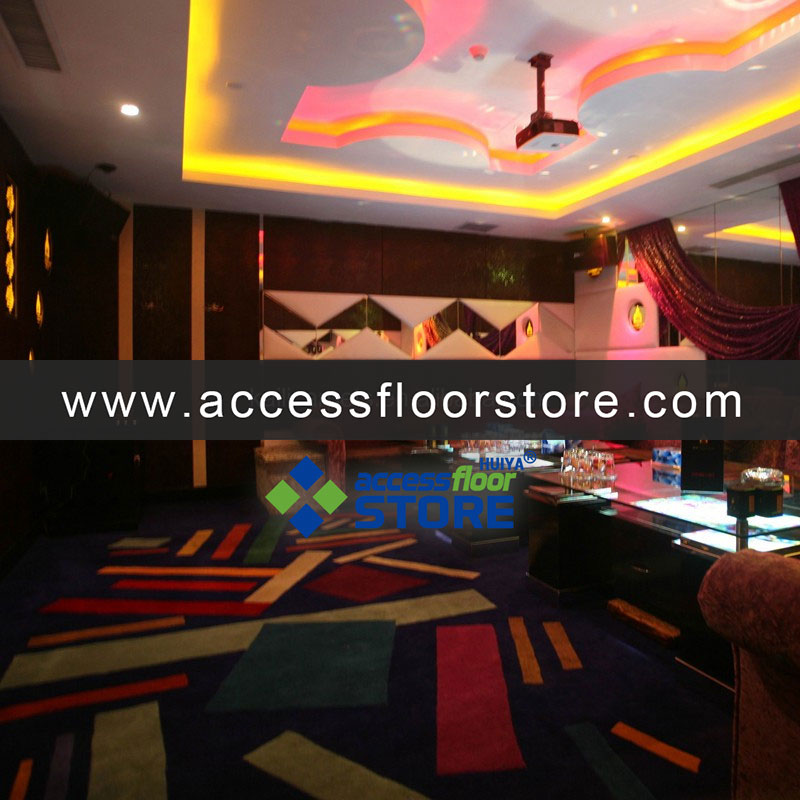 Customized multi colors KTV 3d floor hand tufted carpet