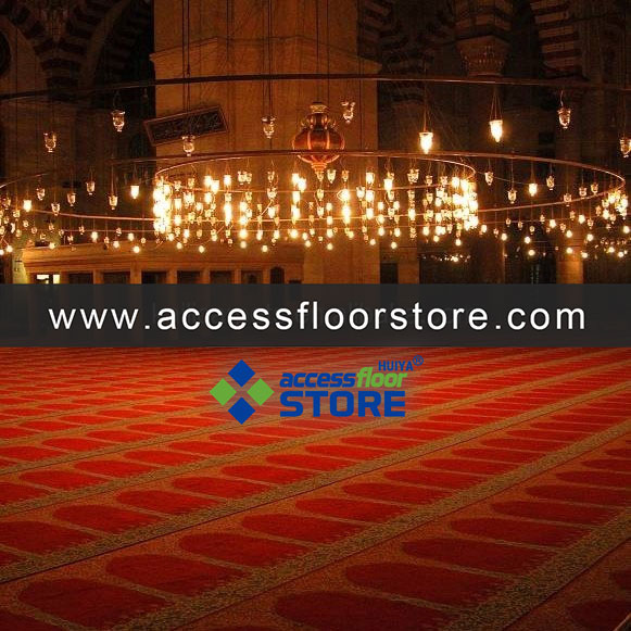 wholesale mosque carpet prayer carpet rug green color mosque carpet prayer rug