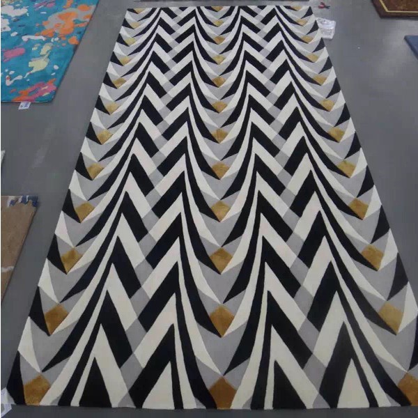 Zebra Rug Modern Cheap Wholesale Hand Tufted Area Rugs Handmade Carpet Black and White Rugs