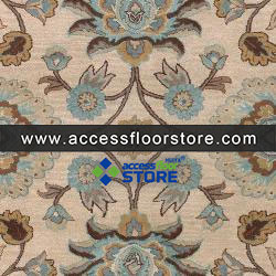 Decorative Lvory Floral 100%NZ Wool Hand Tufted Carpets Wholesale Living Room Modern Custom Blue Large Area Rug