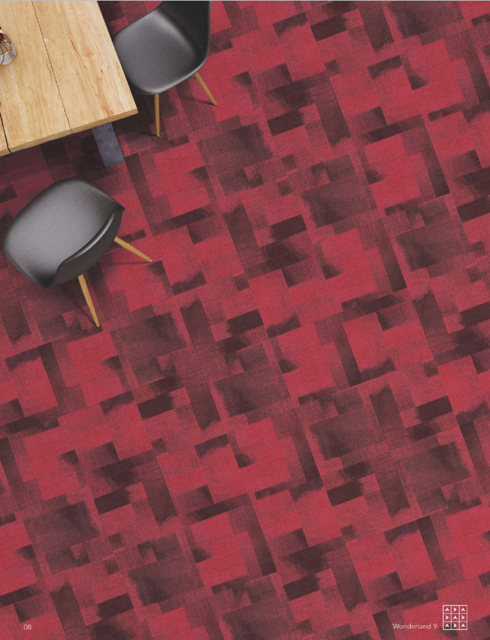 Selfadhesive Carpet Tiles 100x100 Tufted Loop Pile Carpet Tiles