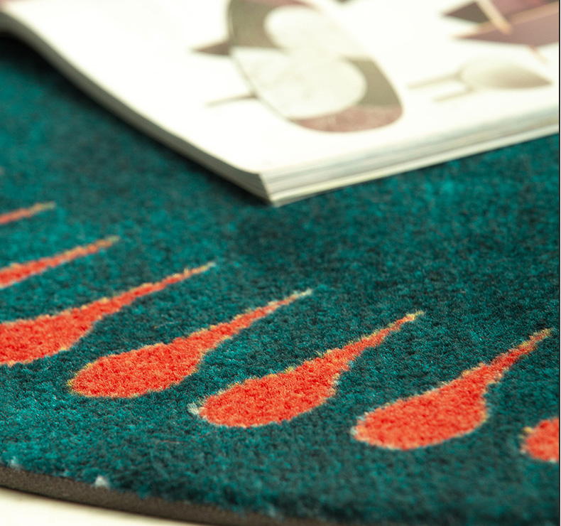 The wholesale Custom irregular silk hand knotted throw rugs