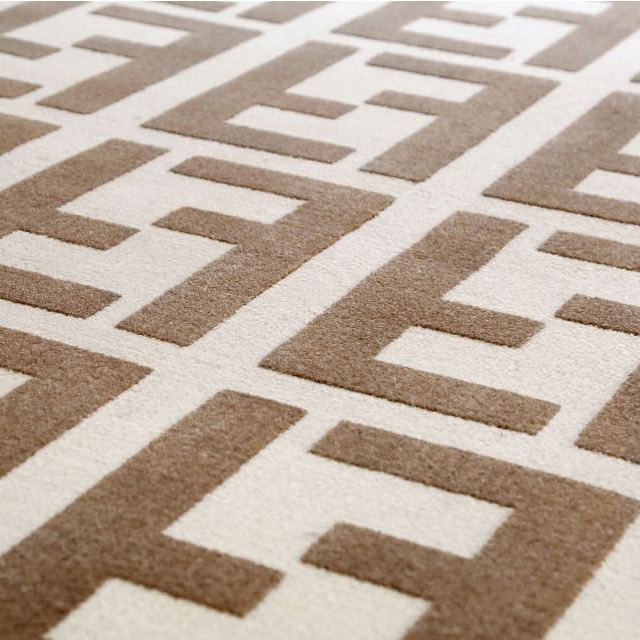 The minimalist light of luxury modern custom room rug mat