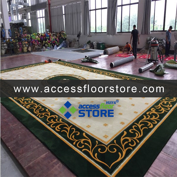 Wall Rug Set Wholesale Rug Water Absorbent Black and Golden Wool Rug