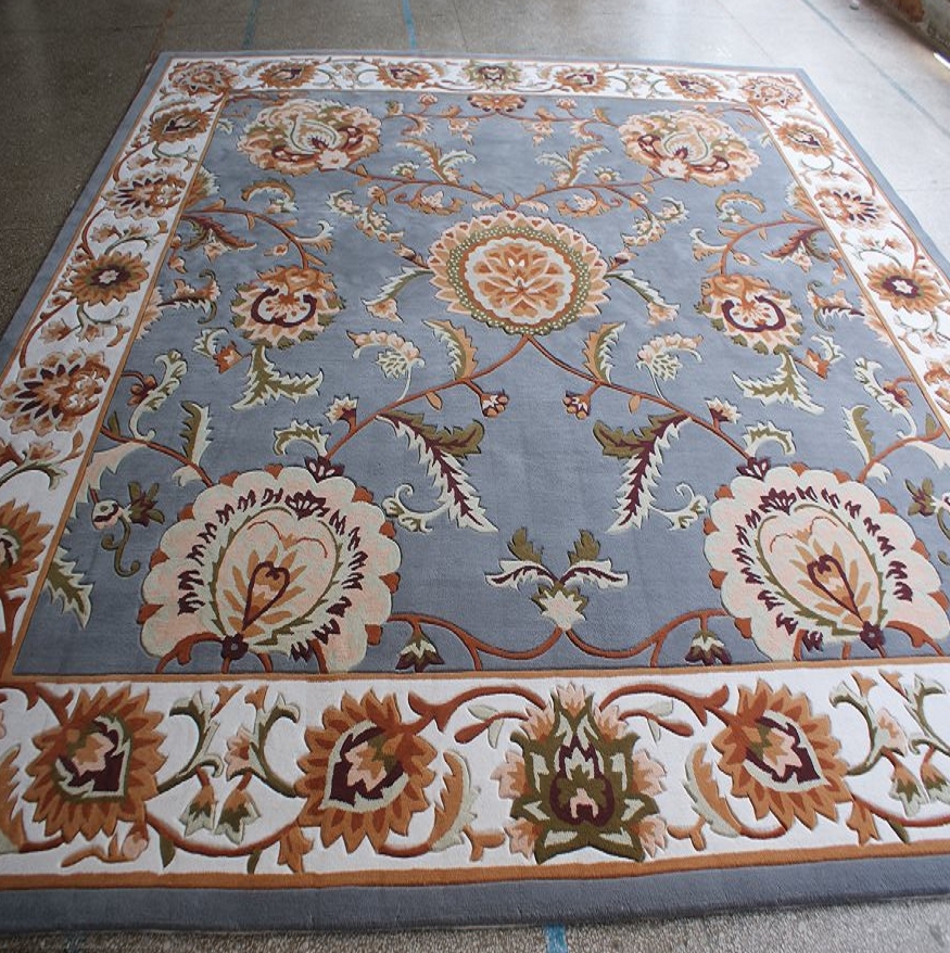 Floral Pattern Custom Rug Carpets Home Use Living Room Carpets Hand Woven Rug Jute Botiquin Rug