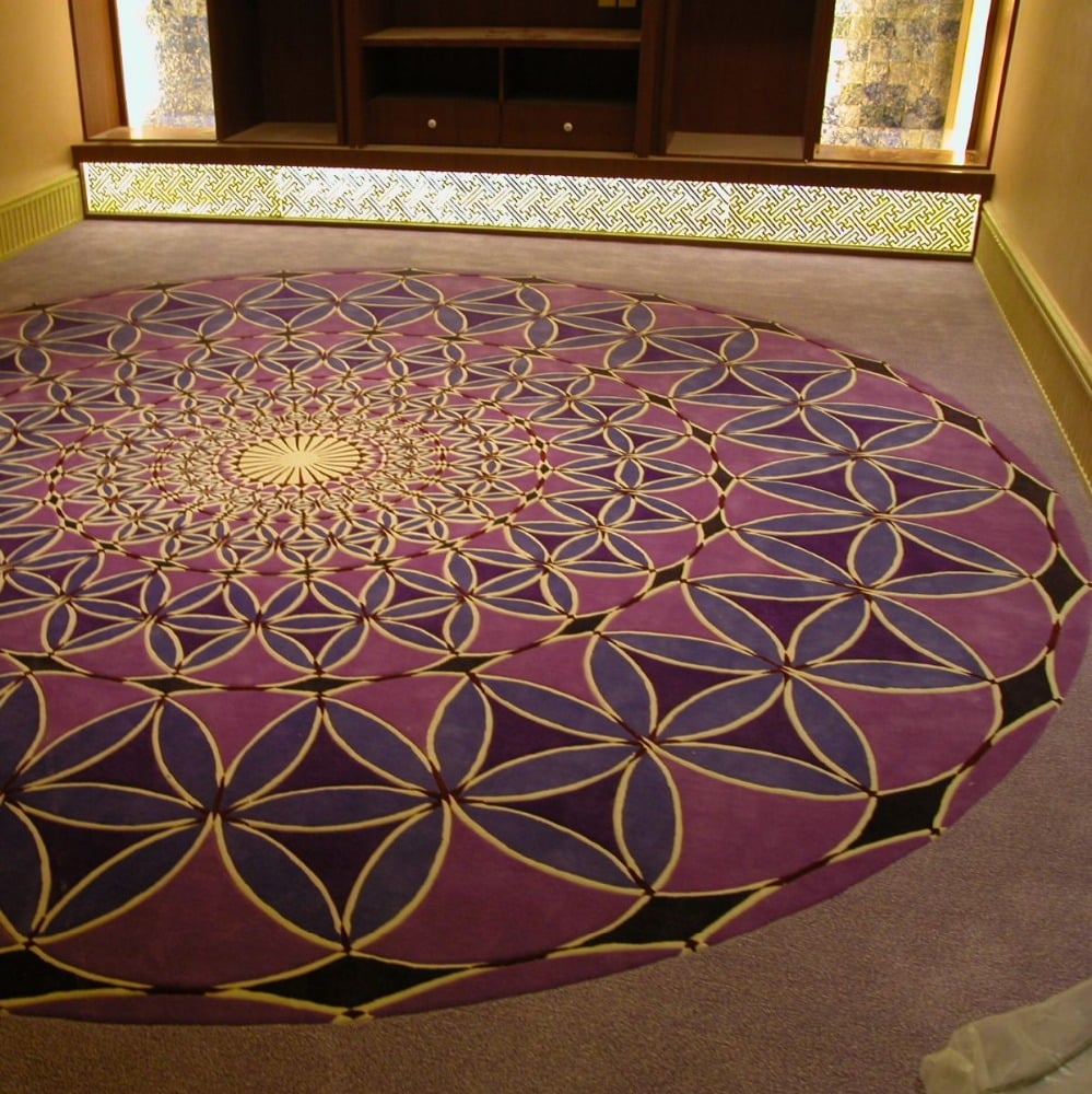 Floral Pattern Custom Rug Carpets Home Use Living Room Carpets Hand Woven Rug Jute Botiquin Rug