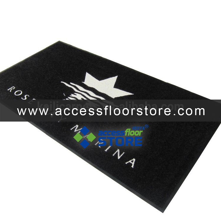 Motorcycle Garage Mat Protection 100% Nylon with Rubber Backing Mat Floor Logo Mat