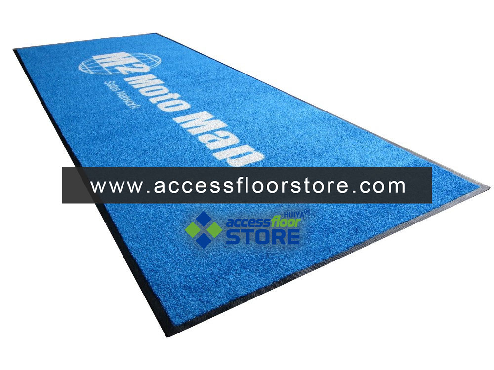 Motorcycle Garage Mat Protection 100% Nylon with Rubber Backing Mat Floor Logo Mat