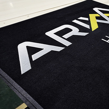 Customize Print Welcome Logo Brand Pattern Durable Hotel Entrance Carpet Coil Pvc Front Door Mat