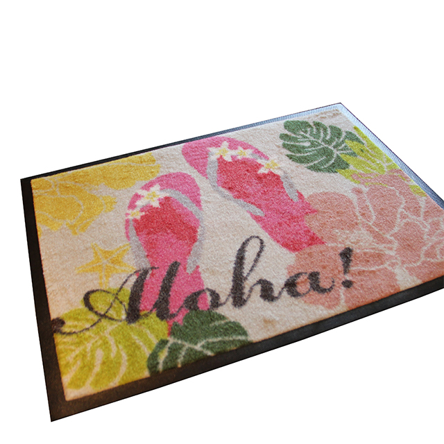 Customize Print Welcome Logo Brand Pattern Durable Hotel Entrance Carpet Coil Pvc Front Door Mat