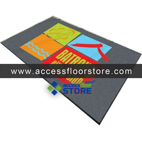 Custom Coir Floor Mat Printed Rug Bike Training Mat