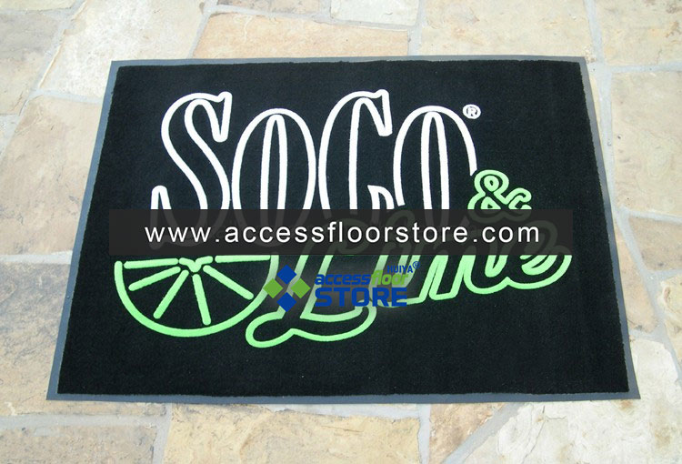 Custom Coir Floor Mat Printed Rug Bike Training Mat