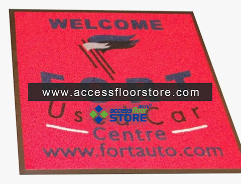 Custom Coir Floor Mat Printed Rug Bike Training Mat