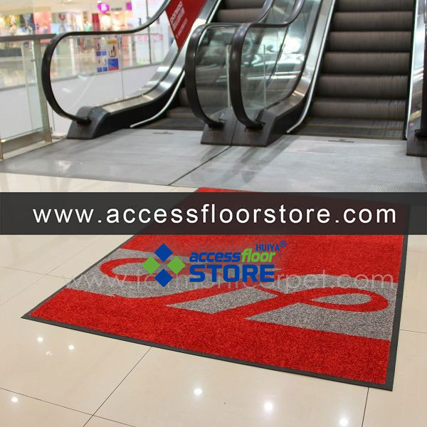 Customized Hand Tufted Puzzle Roll Personalised Door Heavy Duty Doormat Pvc Logo Plastic Door