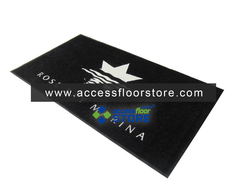 Customized Hand Tufted Puzzle Roll Personalised Door Heavy Duty Doormat Pvc Logo Plastic Door