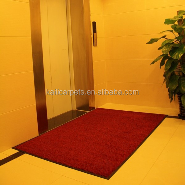 Customized Hand Tufted Puzzle Roll Personalised Door Heavy Duty Doormat Pvc Logo Plastic Door