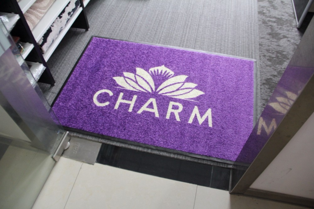 Logo Rubber Kitchen Floor Bathroom Custom Logo Pvc Mats