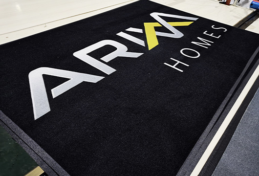 rubber Mat floor 100% Nylon Logo Mat